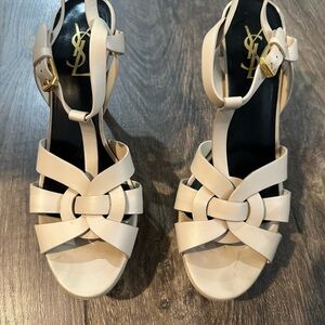 Yves Saint Laurent Women's Beige Heels